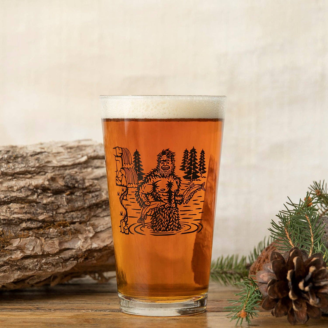 Sasquatch Pint Glass: Single