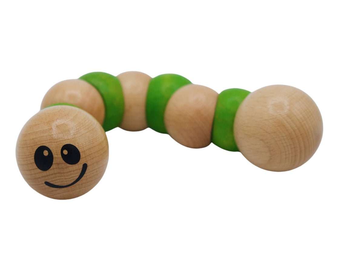 EarthWorms - Clutching and Grabbing Toy for Infants!: Green