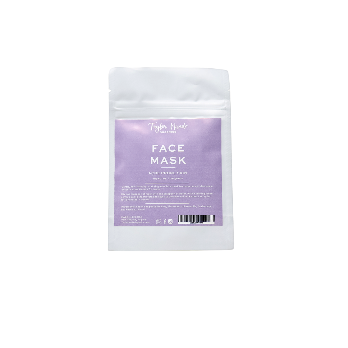 Taylor Made Organics - Face Mask | Acne