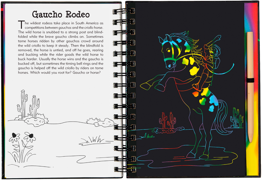 Scratch & Sketch: Horses