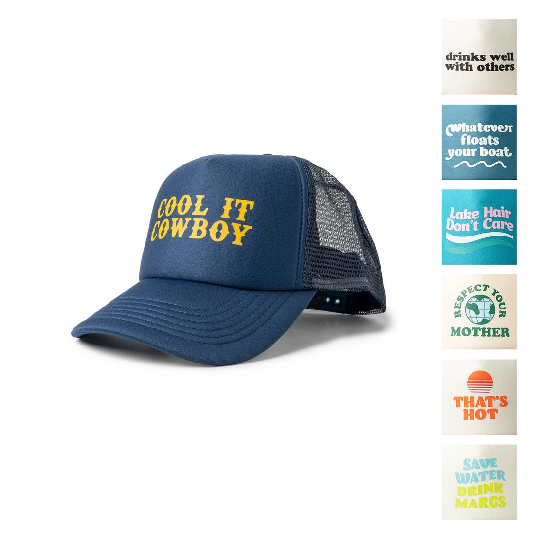 Pacific Brim Foam Trucker Hats Open Stock: Cool it cowboy