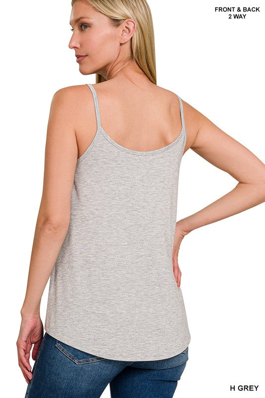 Two Way V Scoop Reversible Spaghetti Cami