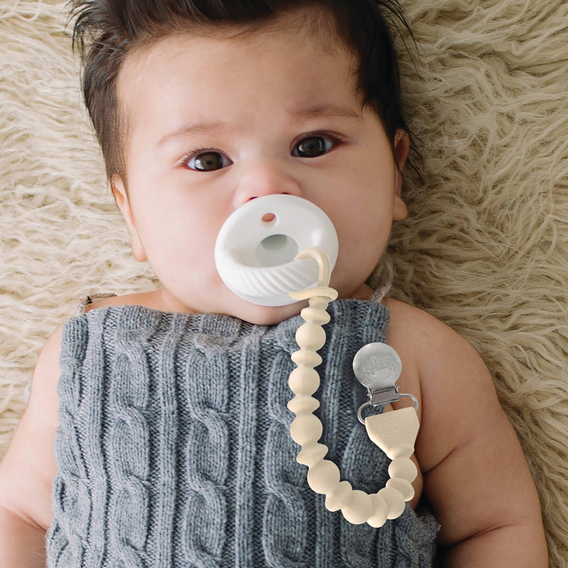 Sweetie Strap™ Silicone One-Piece Pacifier Clips: Succulent