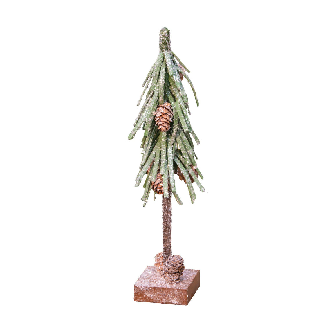 Glittered Pinecone Tree, 12 inch