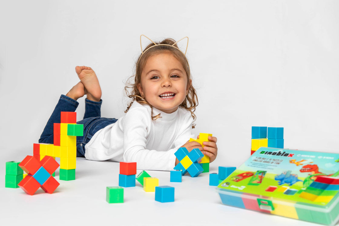 Magnetic Dinosaur Puzzle Blocks Kit