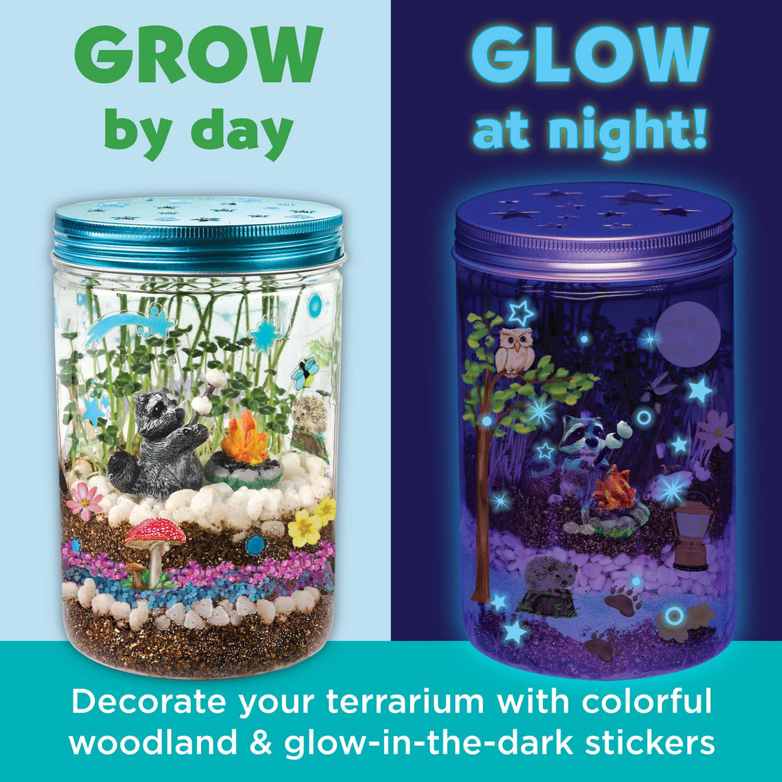 Grow N' Glow Terrarium DIY Craft Kit for Kids