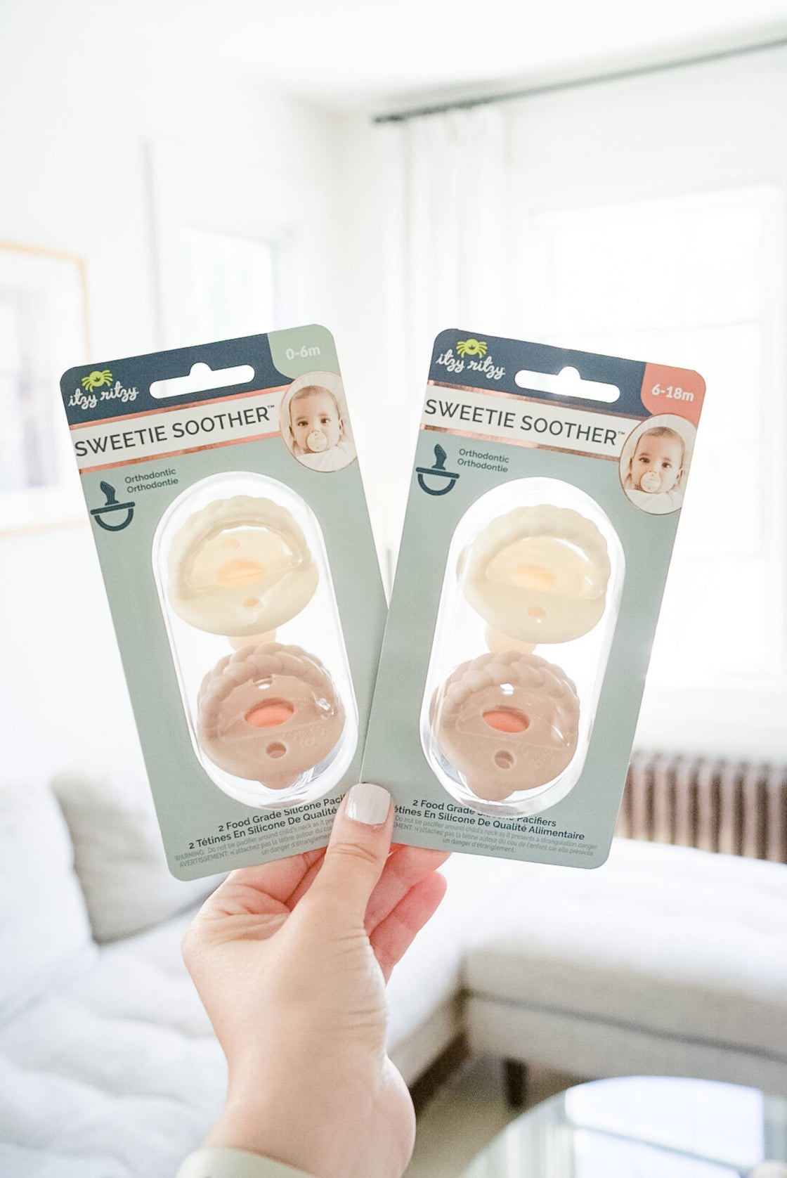 Sweetie Soother™ Orthodontic Pacifier Sets: Neutral / 0-6 Months