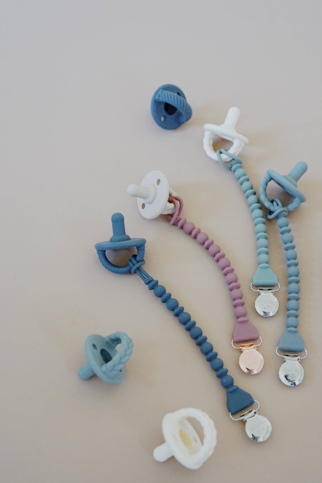 Sweetie Strap™ Silicone One-Piece Pacifier Clips: Succulent