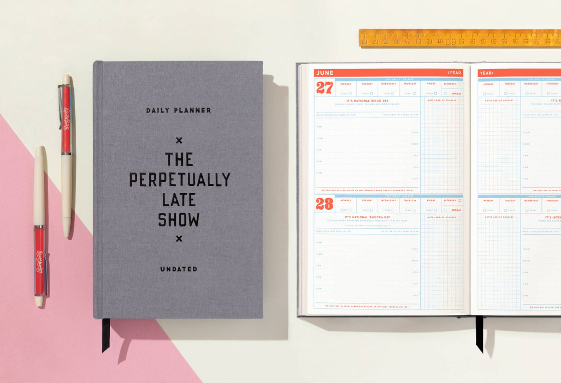 The Perpetually Late Show Undated Standard Planner