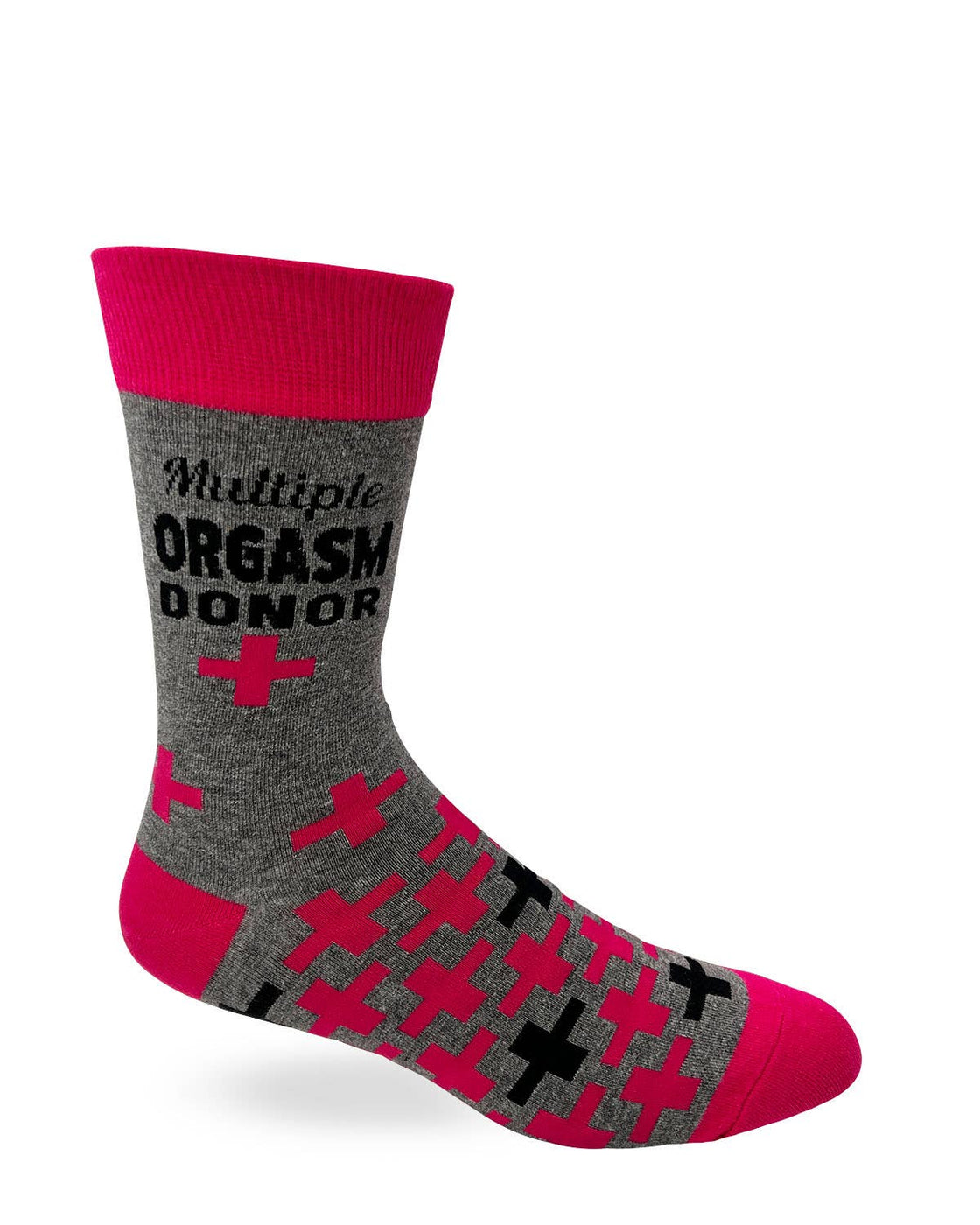 Multiple Orgasm Donor Men's Novelty Crew Socks