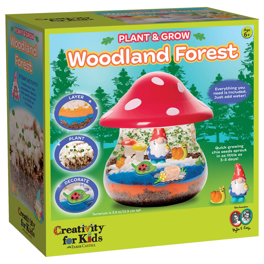 Plant & Grow Woodland Forest Terrarium Craft Kit for Kids