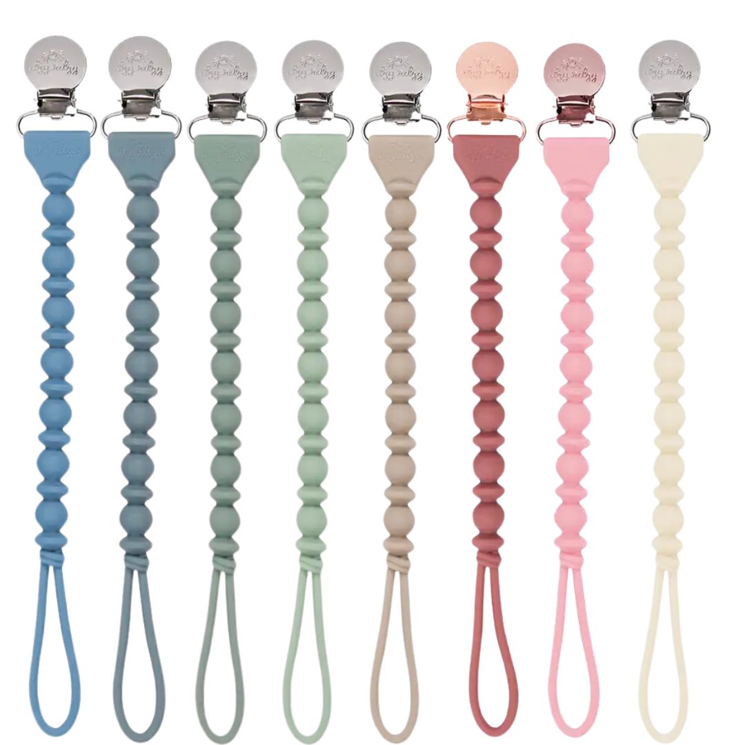 Sweetie Strap™ Silicone One-Piece Pacifier Clips: Succulent