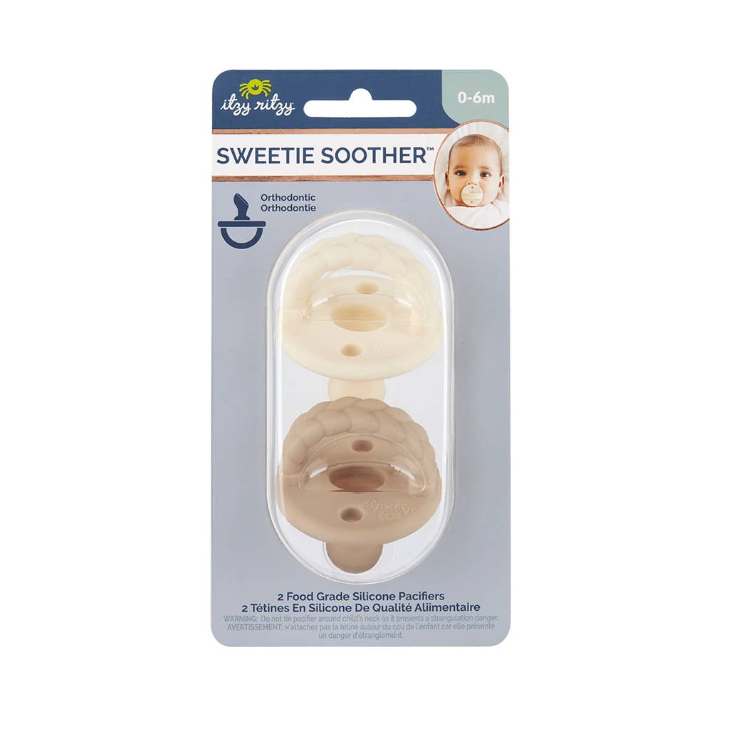 Sweetie Soother™ Orthodontic Pacifier Sets: Neutral / 0-6 Months