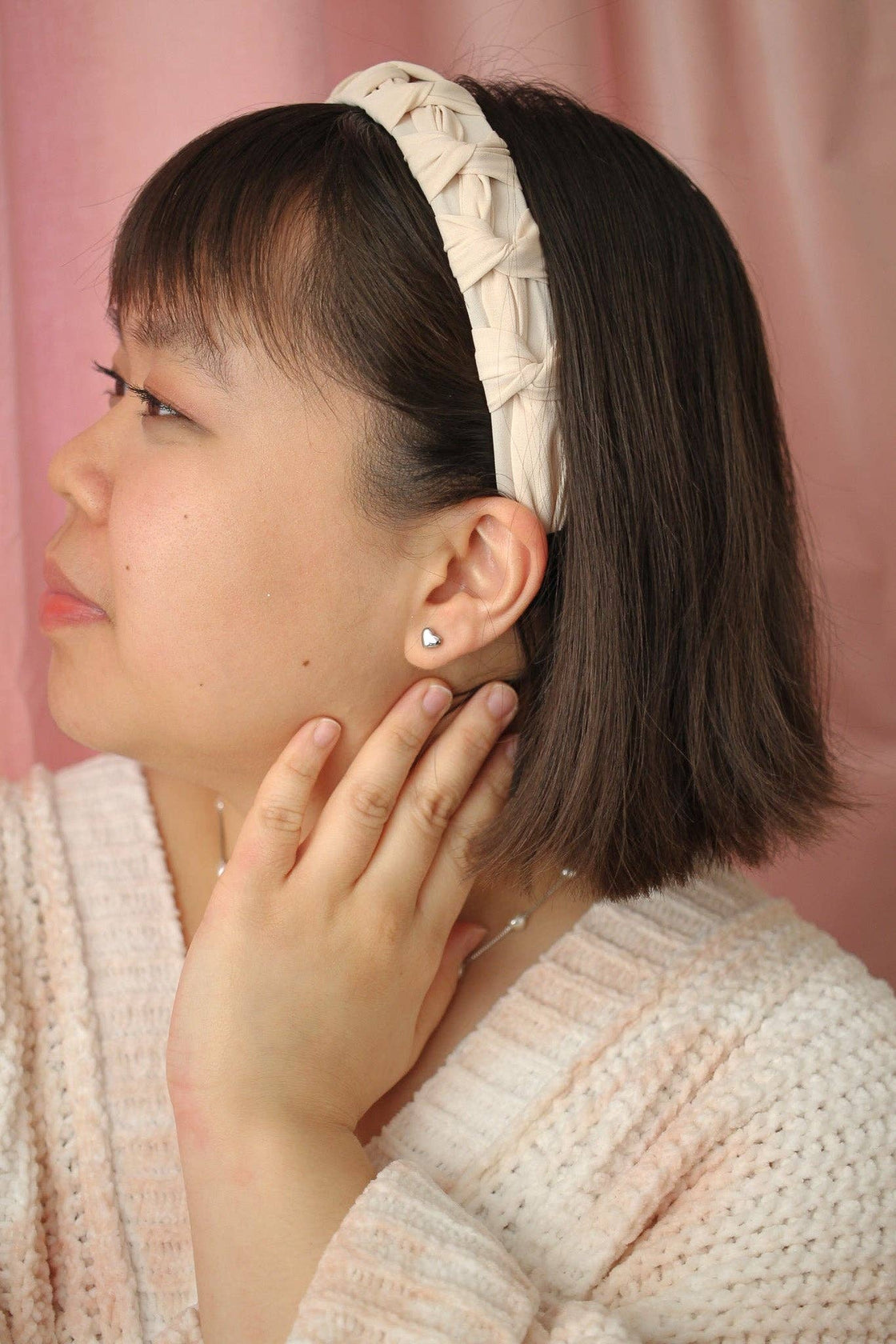 Tiny Heart Stud in Silver