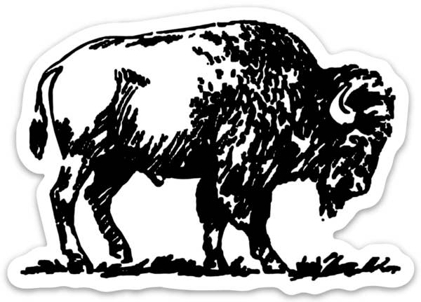 Bison Sticker