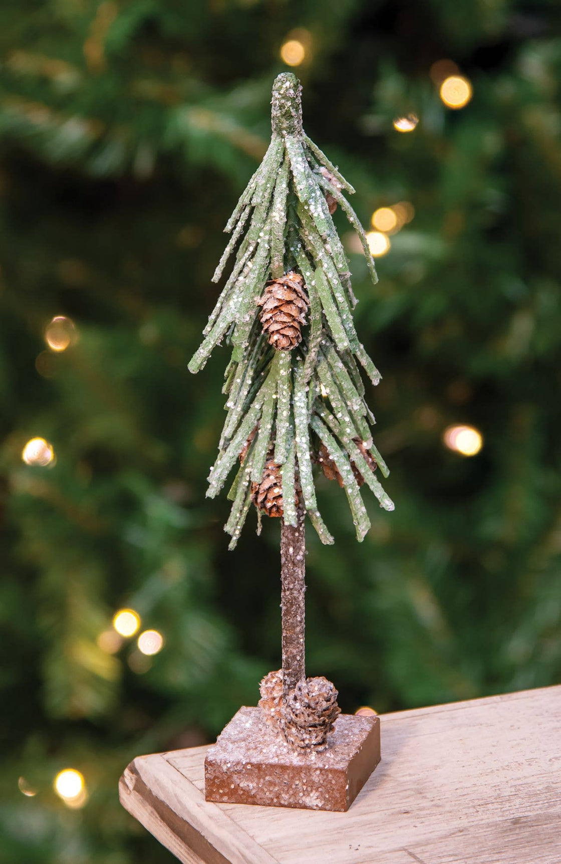 Glittered Pinecone Tree, 12 inch