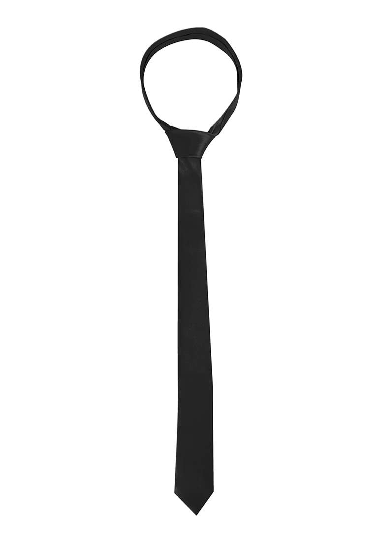 Satin Bondage Tie: Black/White