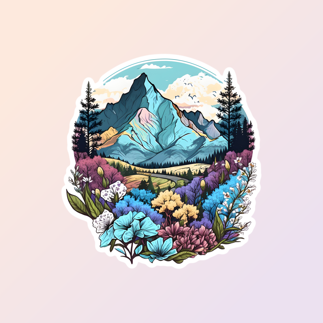 Mountain Nature Sticker