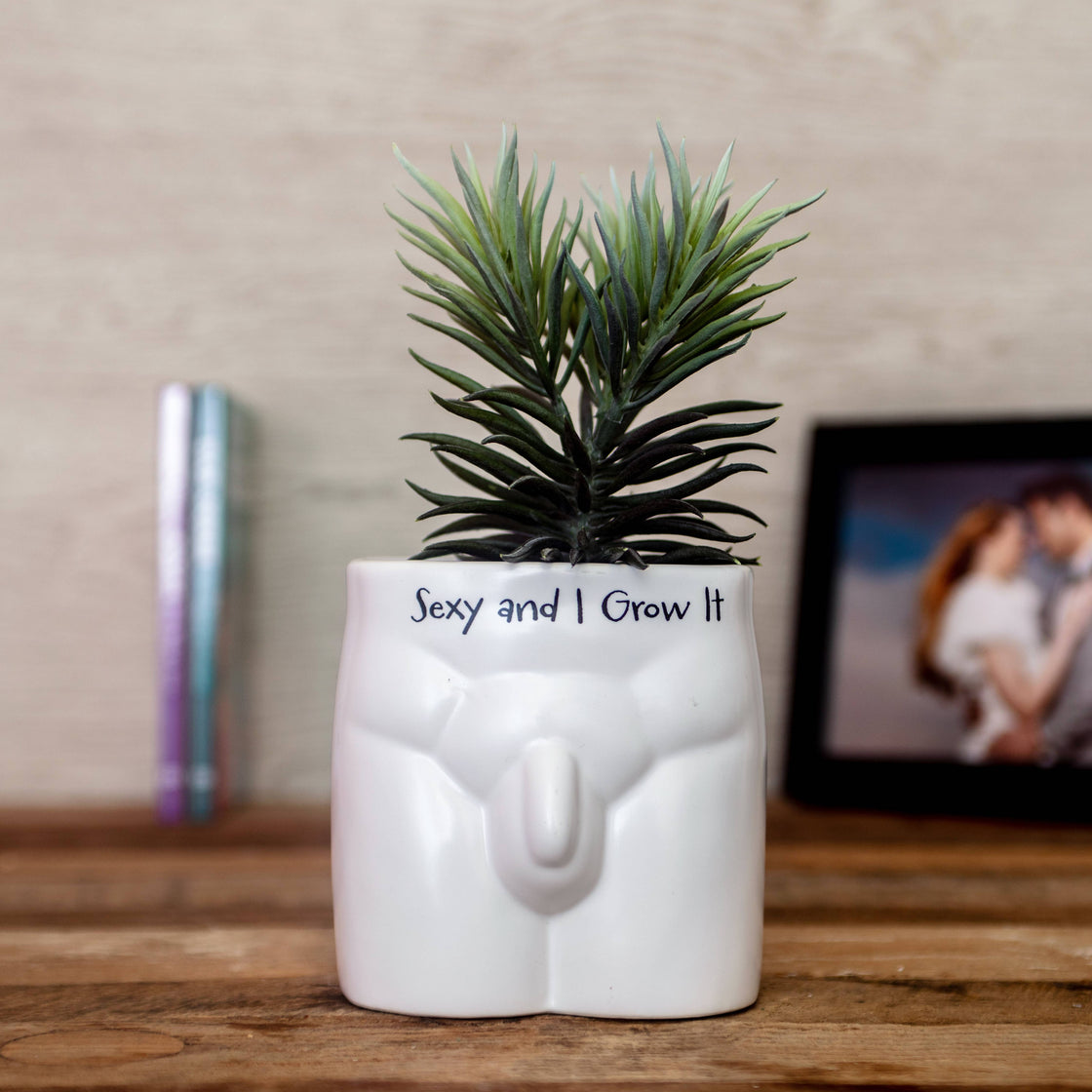 Sexy and I Grow It Put Some Plants on Novelty Indoor Planter