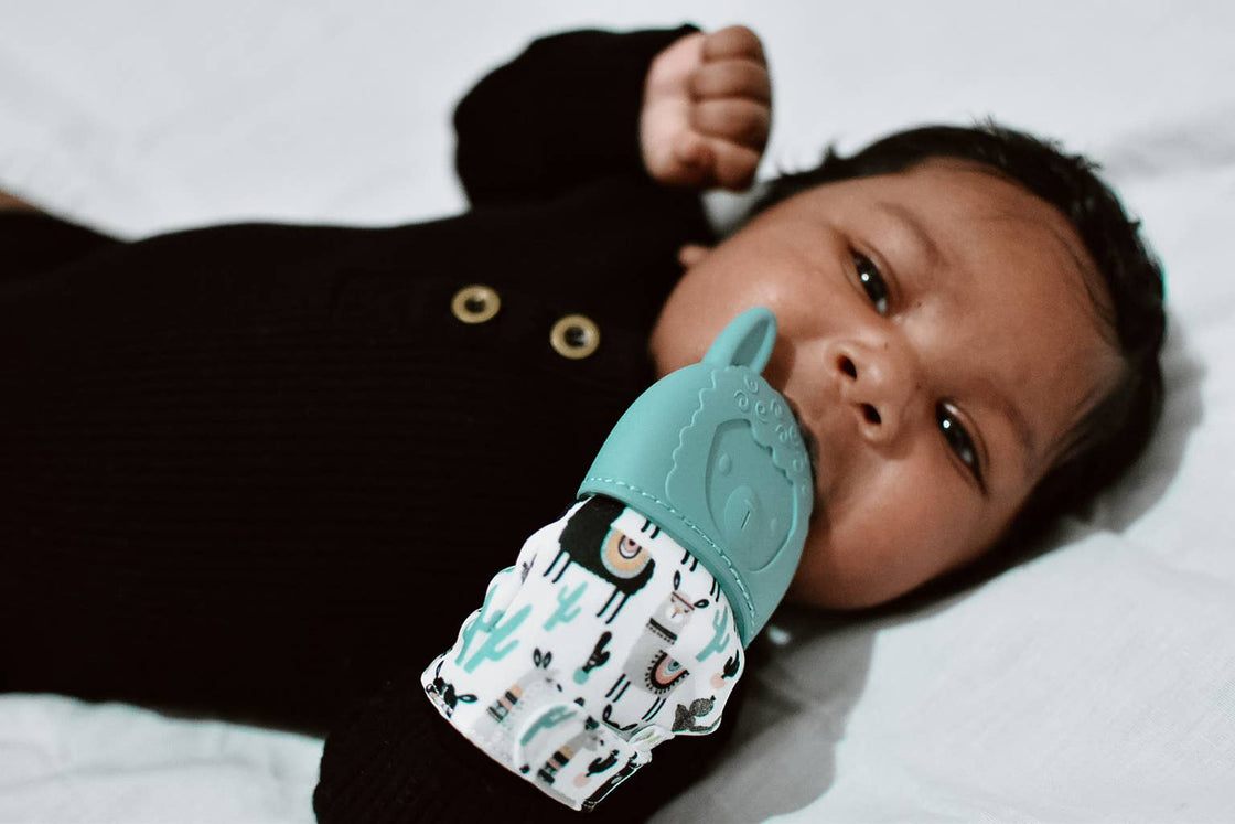 Itzy Mitt™ Silicone Teething Mitts: Fox