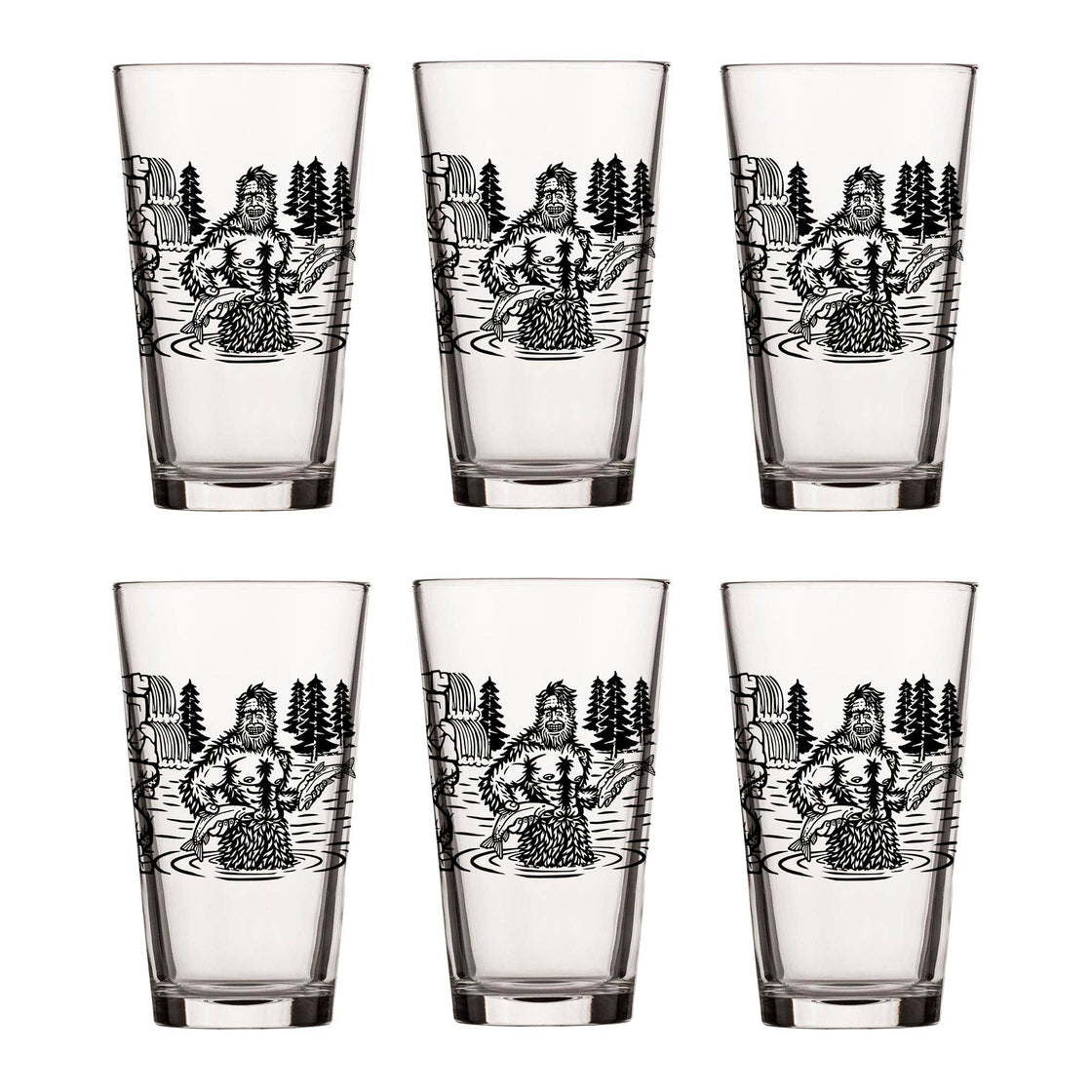 Sasquatch Pint Glass: Single