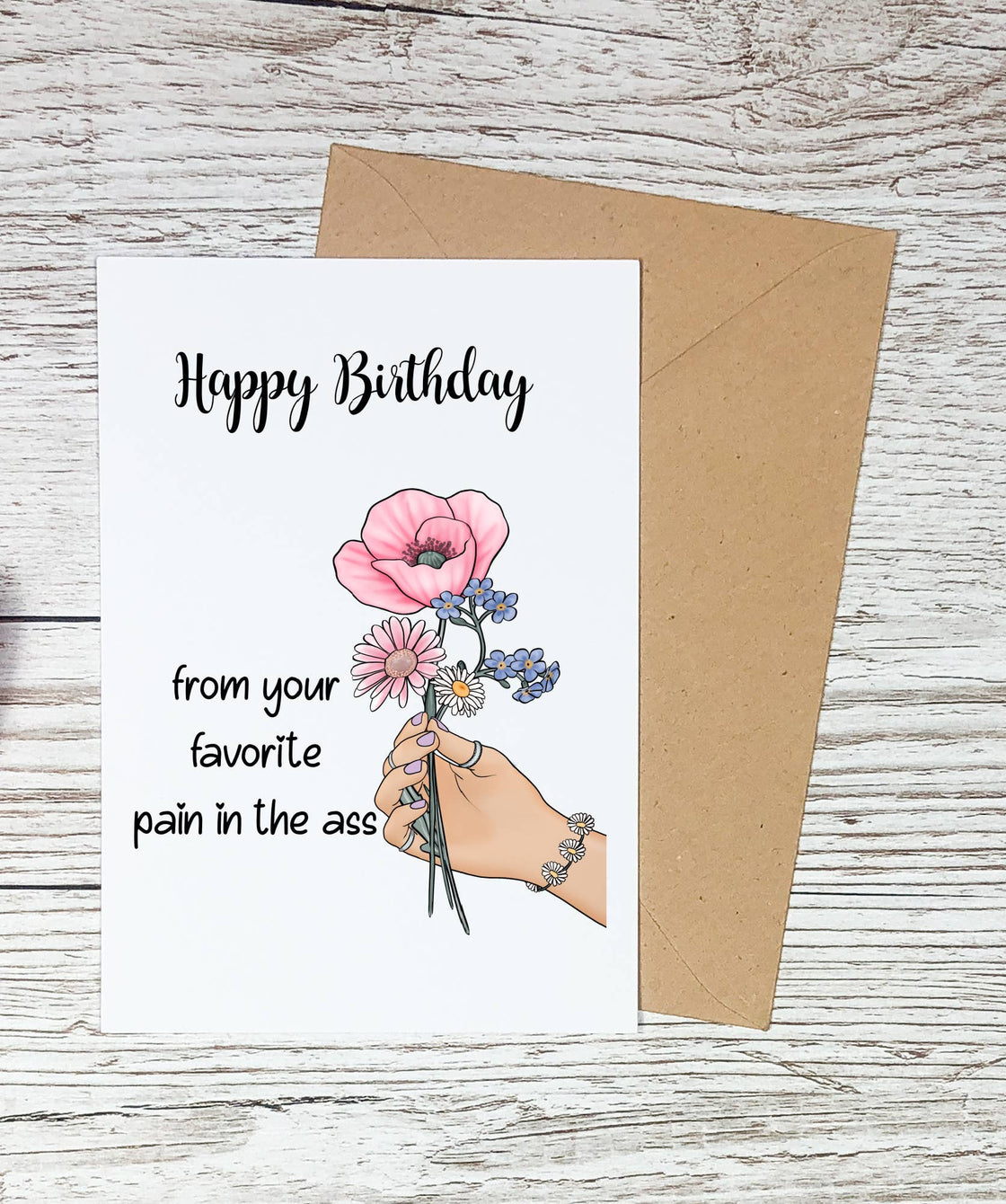 Favorite Pain In The A**- Funny Happy Birthday Cards