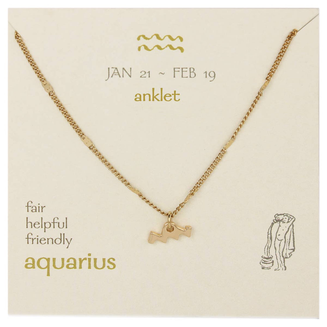 Gold Zodiac Anklets