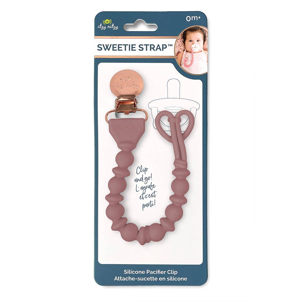 Sweetie Strap™ Silicone One-Piece Pacifier Clips: Succulent