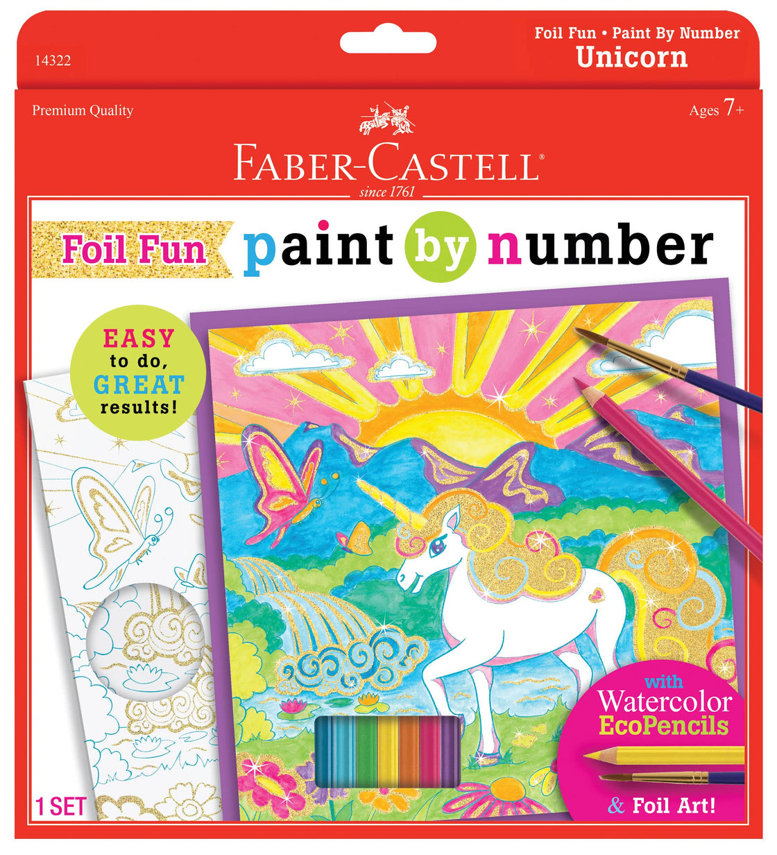 Paint by Number Unicorn Foil Fun Art Kit for Kids