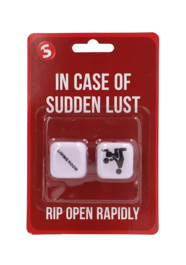 In Case of Sudden Lust Sex Dice: White