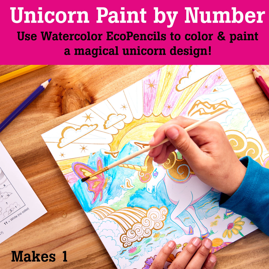 Paint by Number Unicorn Foil Fun Art Kit for Kids