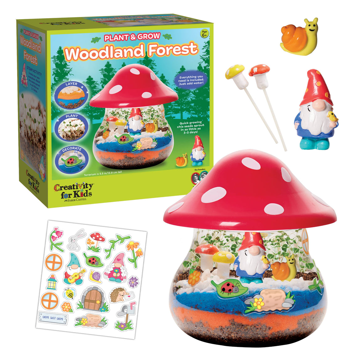 Plant & Grow Woodland Forest Terrarium Craft Kit for Kids