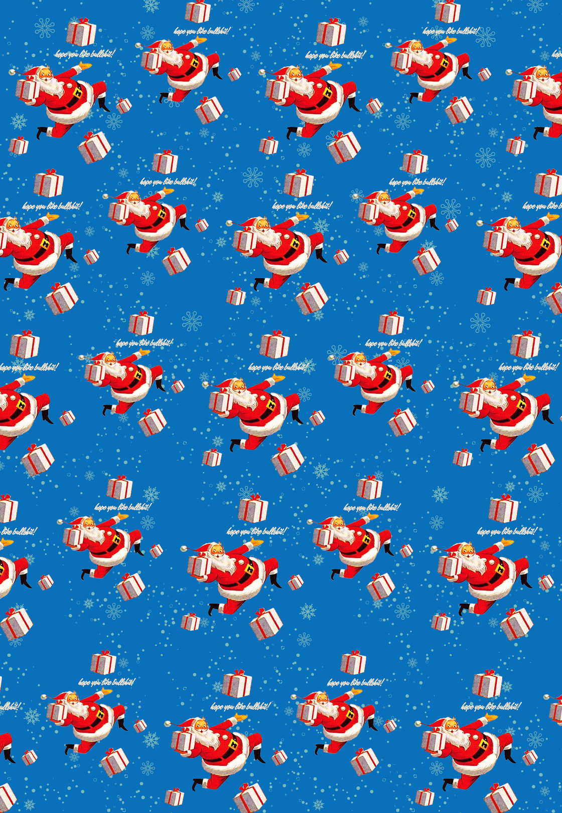 BULLSH*T SANTA Gift Wrap