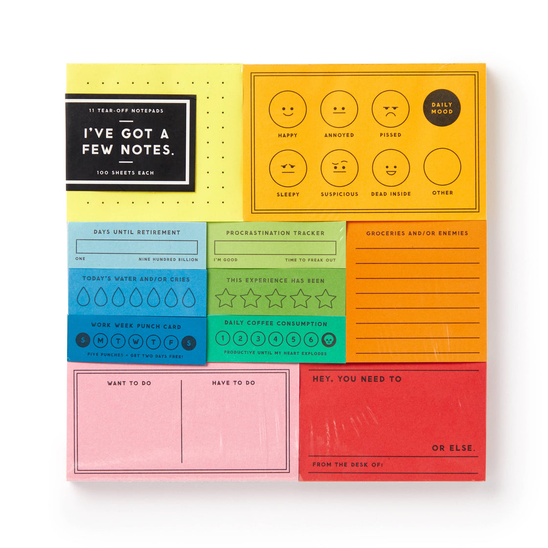 Brass Monkey - I've Got A Few Notes Tear-off Notepad Set