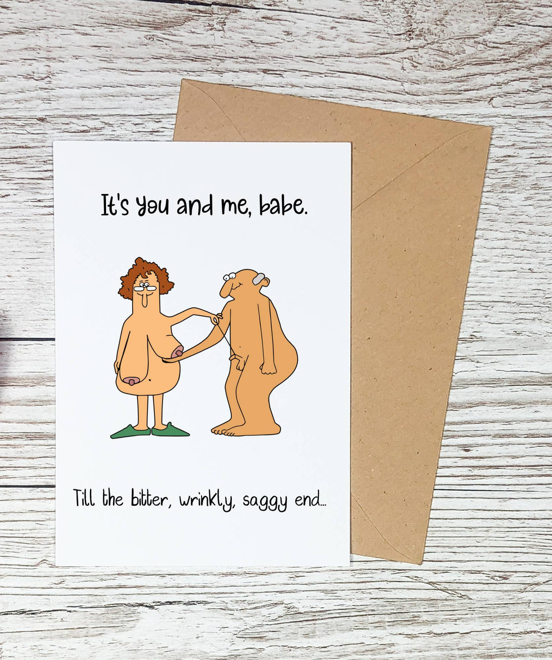 It's You and Me-Funny Anniversary Card