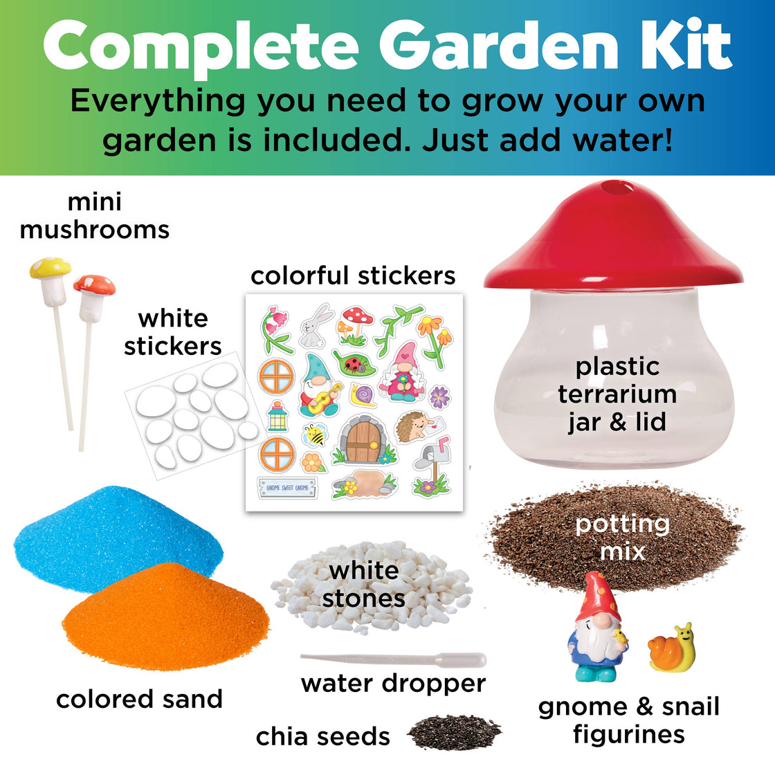 Plant & Grow Woodland Forest Terrarium Craft Kit for Kids