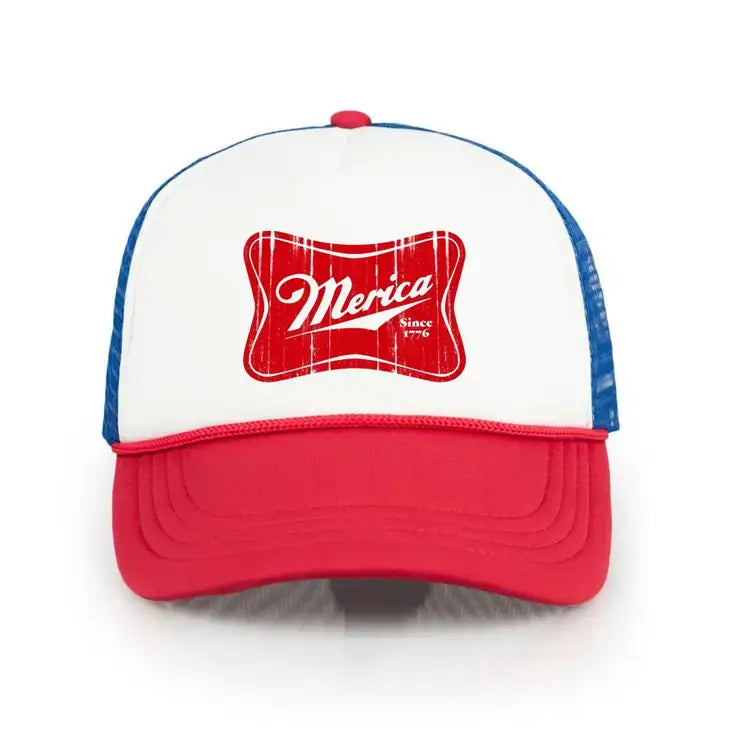 Merica Miller 4th of July Trucker Hat