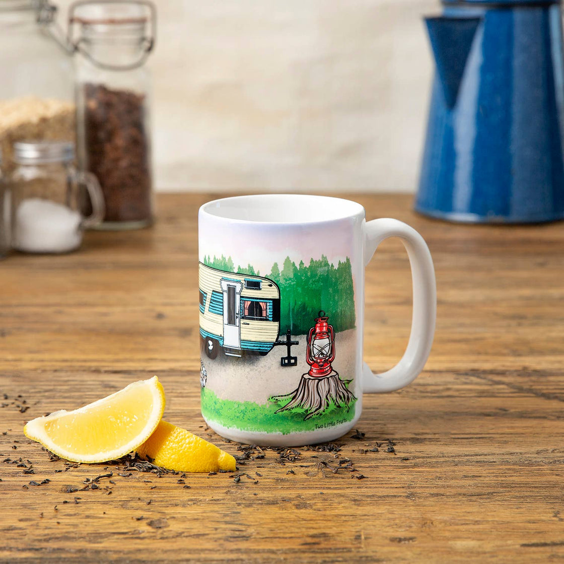 Moose Camping Coffee Mug