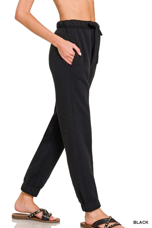 Fleece Jogger Sweatpants with Pockets