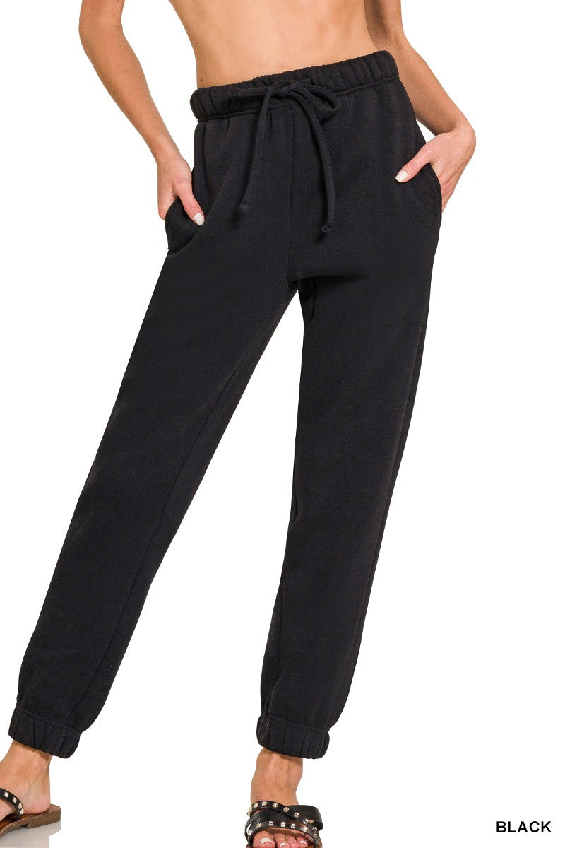 Fleece Jogger Sweatpants with Pockets