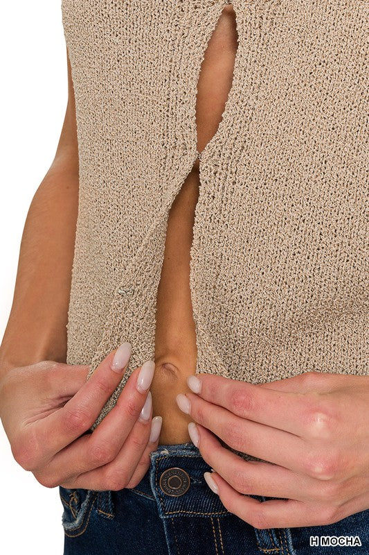 Hook & Eye Knit Sweater Vest