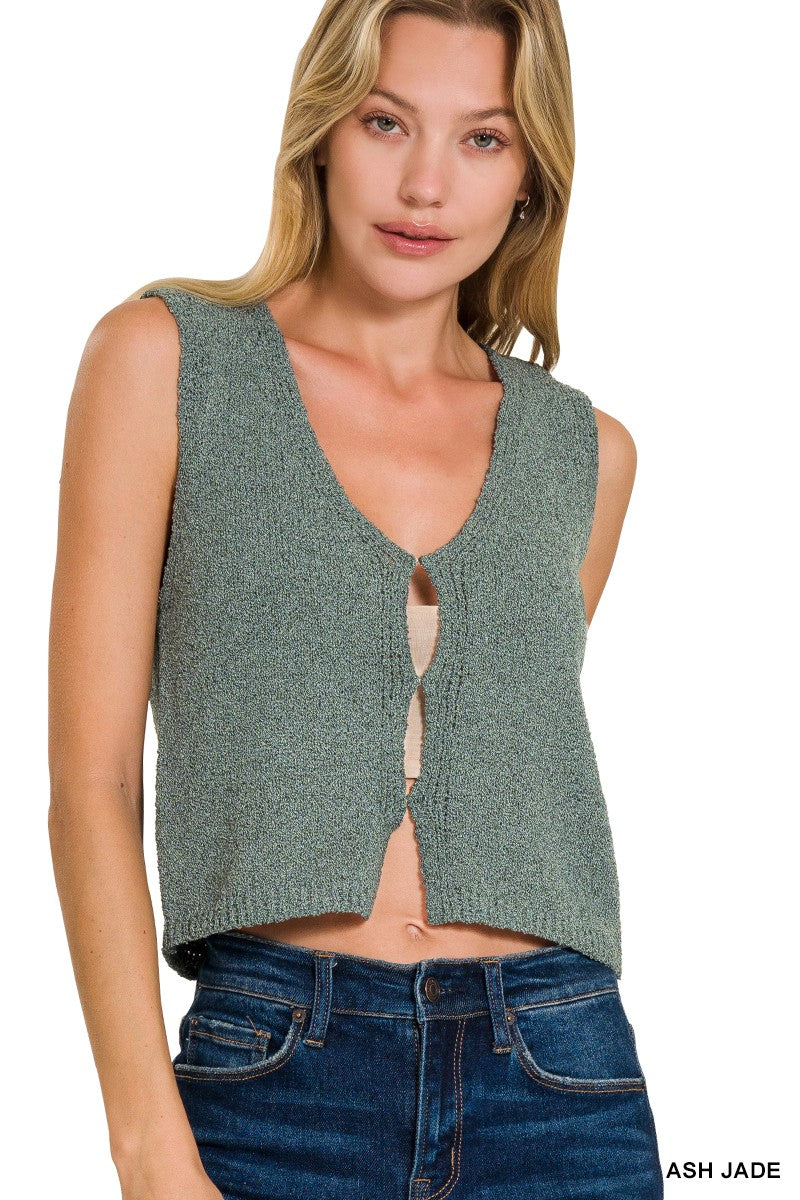 Hook & Eye Knit Sweater Vest