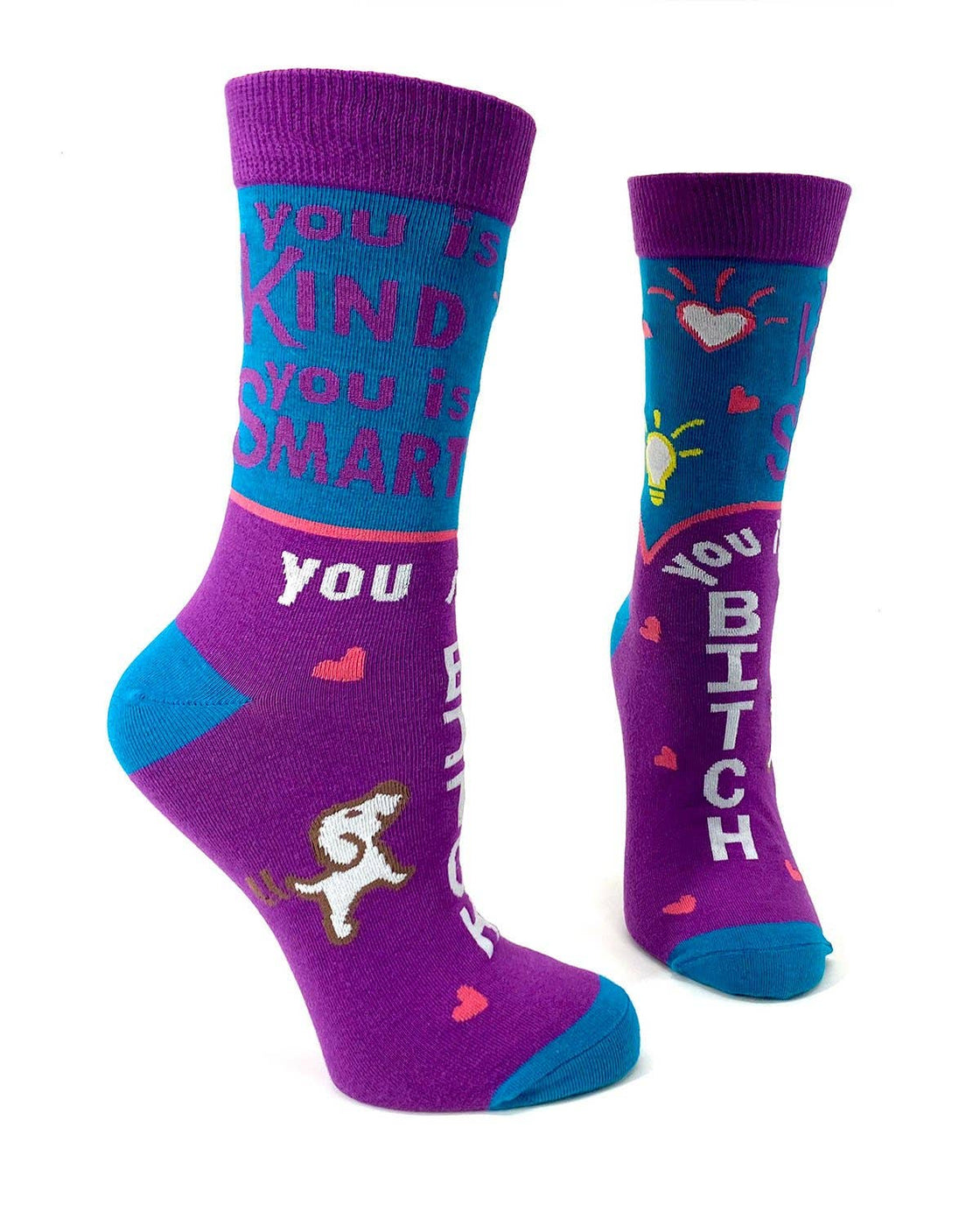 You is Kind, You is Smart, You is a Bitch Women's Crew Socks