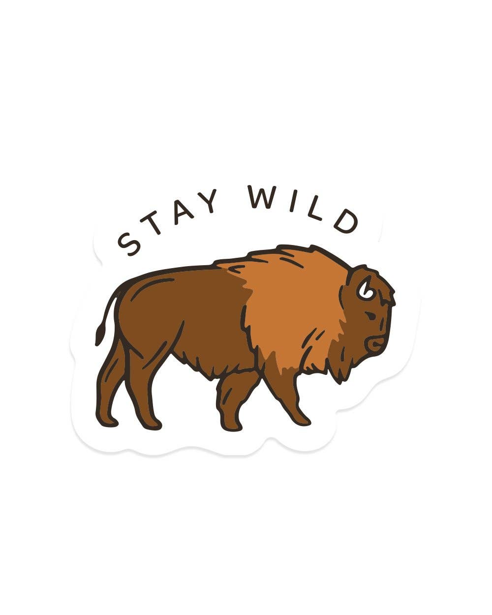 Keep Nature Wild - Stay Wild Bison | Sticker