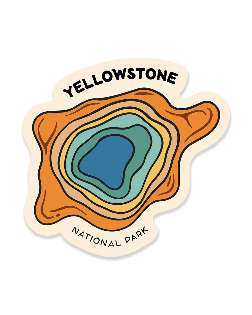 Keep Nature Wild - Yellowstone Grand Prismatic Spring | Sticker