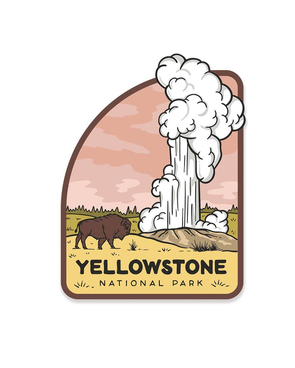 Keep Nature Wild - Yellowstone Old Faithful | Sticker