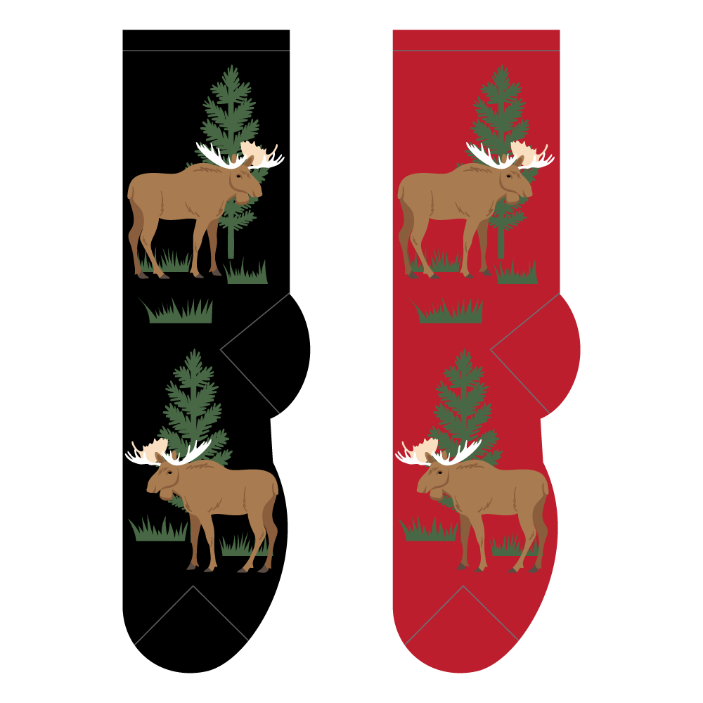 Fun Socks - Maine Moose